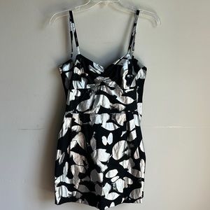Lucy Lucy love black silver dress medium